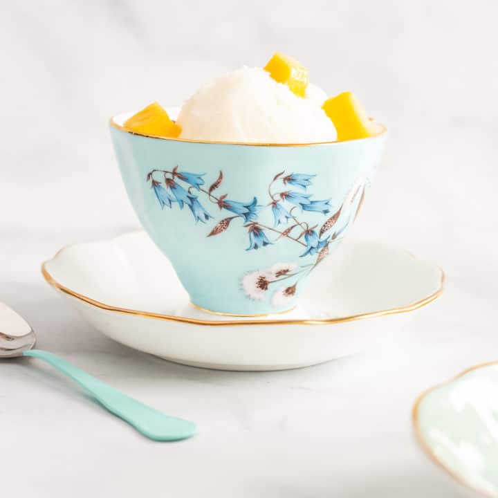 homemade pinkberry frozen yogurt with smango