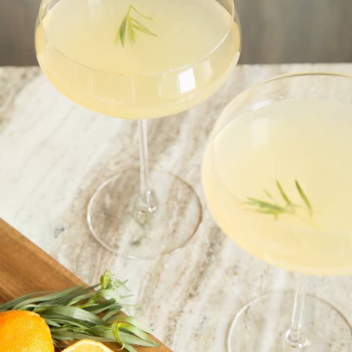 Wintergarden Westside: a meyer lemon and tarragon cocktail, via www.www.goodfoodstories.com