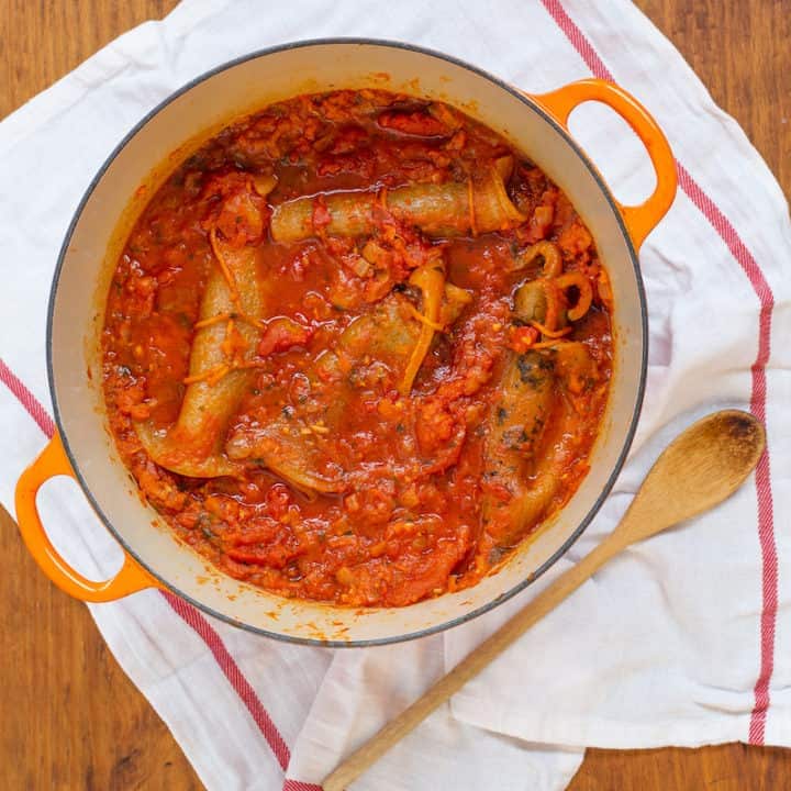 cotenne - pork skin braciole