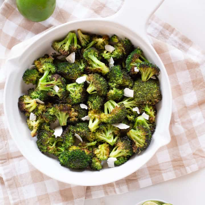 coconut roasted broccoli