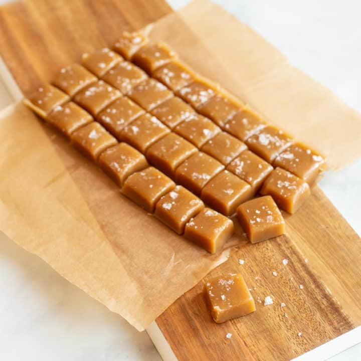 small batch salted caramels