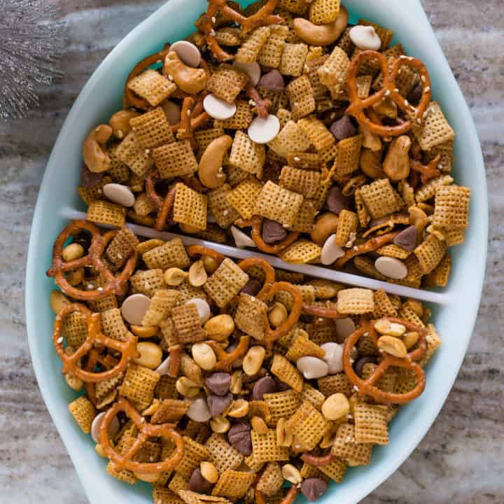 Holiday Chex Mix, via goodfoodstories.com