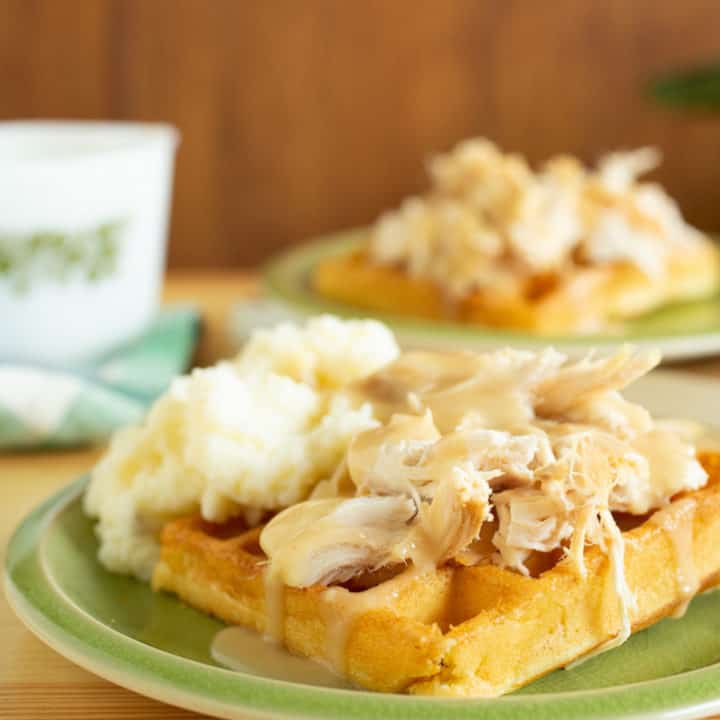 Amish or PA Dutch chicken and Waffles