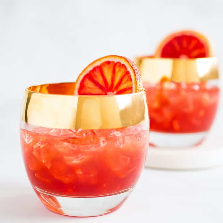 creamsicle cocktails with blood oranges