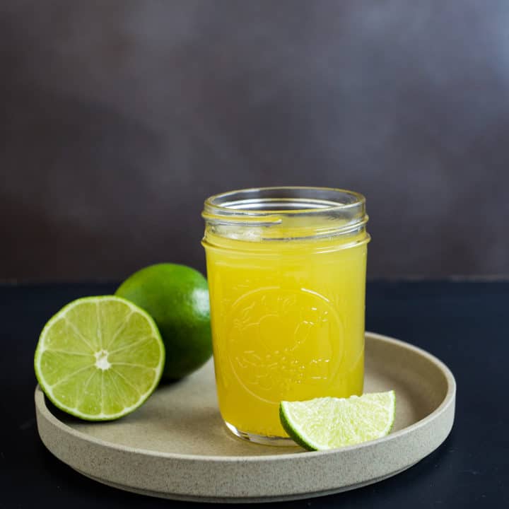Homemade lime cordial makes the difference between an ok gin gimlet and a truly spectacular one. #limecordial #diycocktails