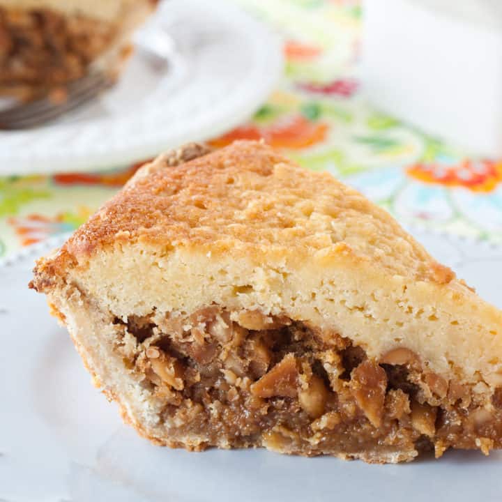 maple buttermilk peanut pie