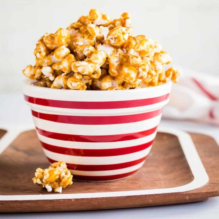bowls of five spice caramel corn