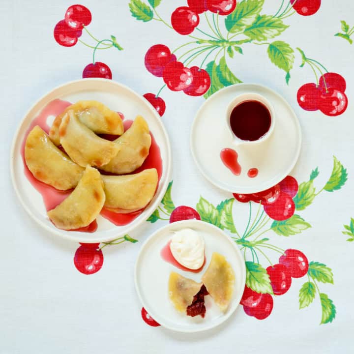 sour cherry pierogies
