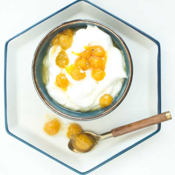 ground cherry compote