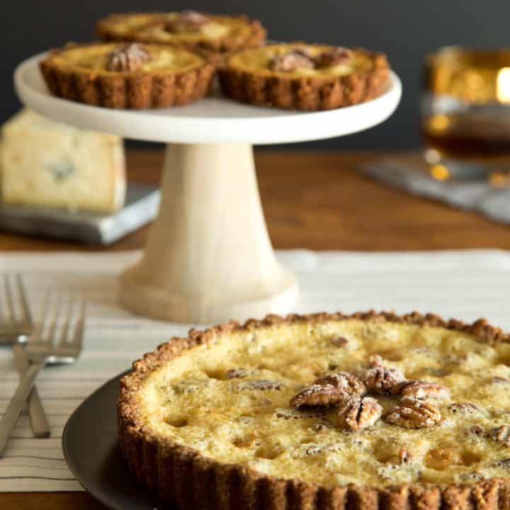 pecan maple blue cheese tarts, via goodfoodstories.com