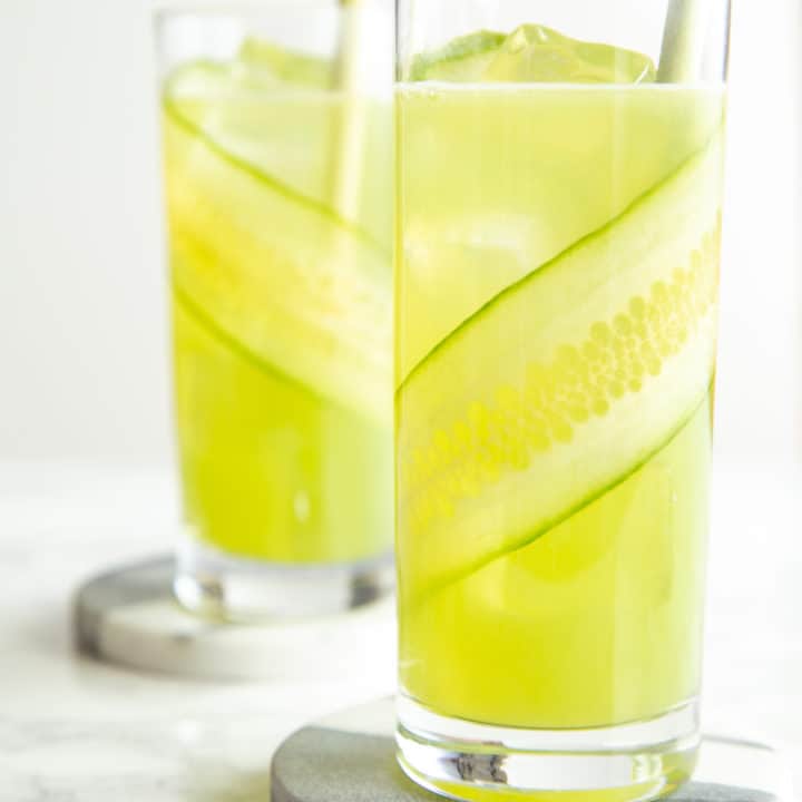 lemongrass cucumber cocktails