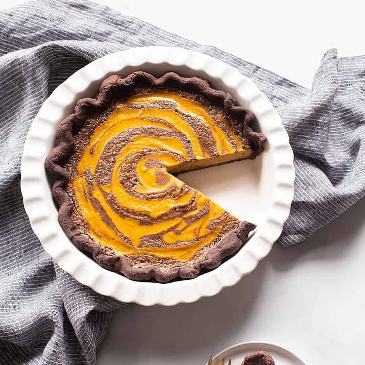 butterscotch pumpkin chocolate pie
