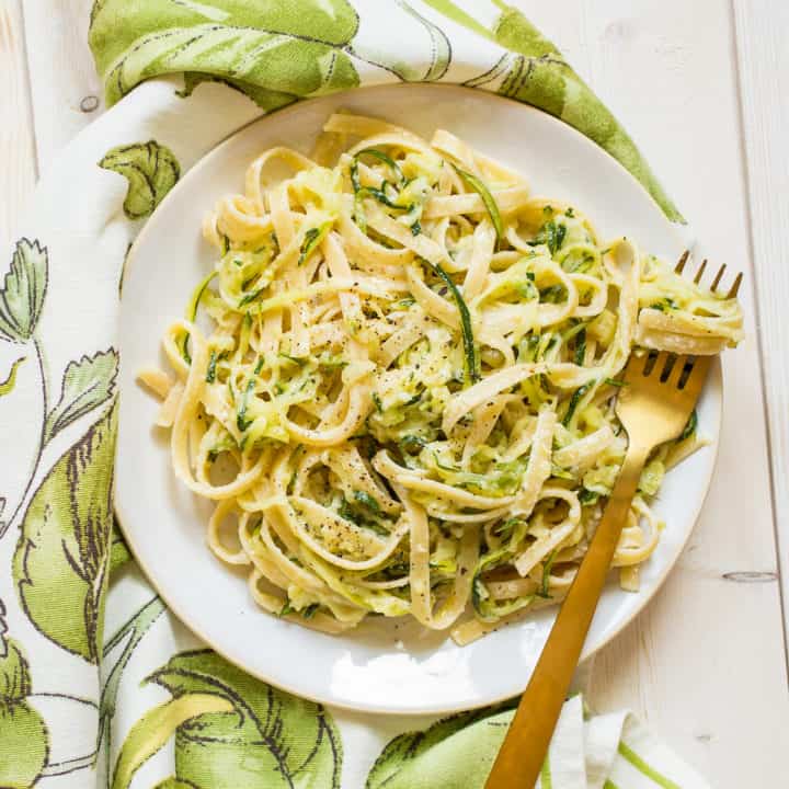 zucchini alfredo