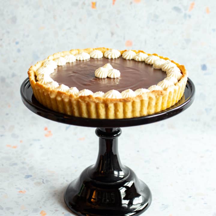 chocolate pot de creme tart