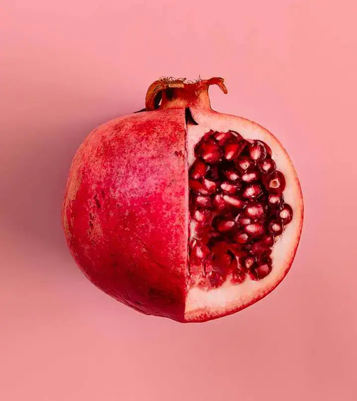 cut pomegranate