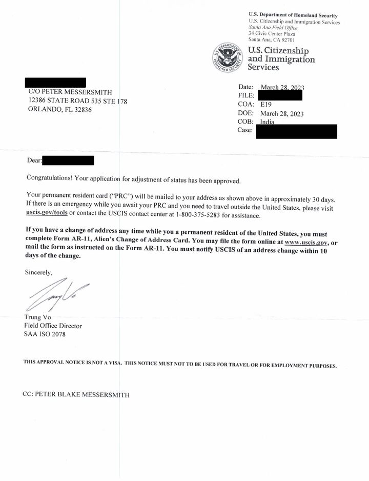 Green Card Approval