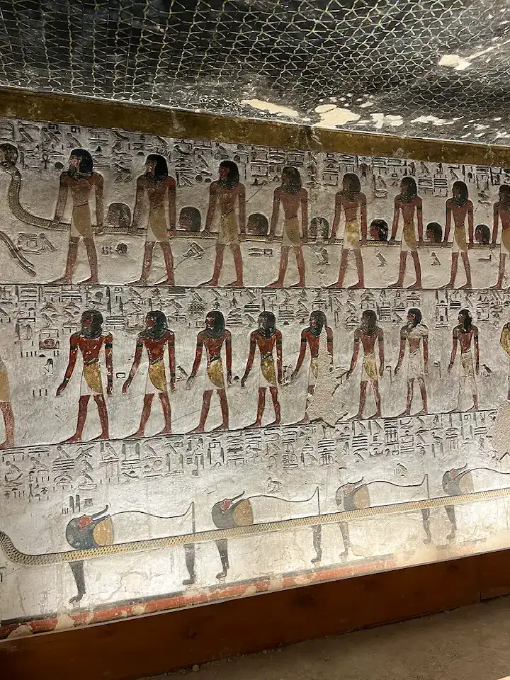 Book of Gates scenes in Horemheb tomb KV57