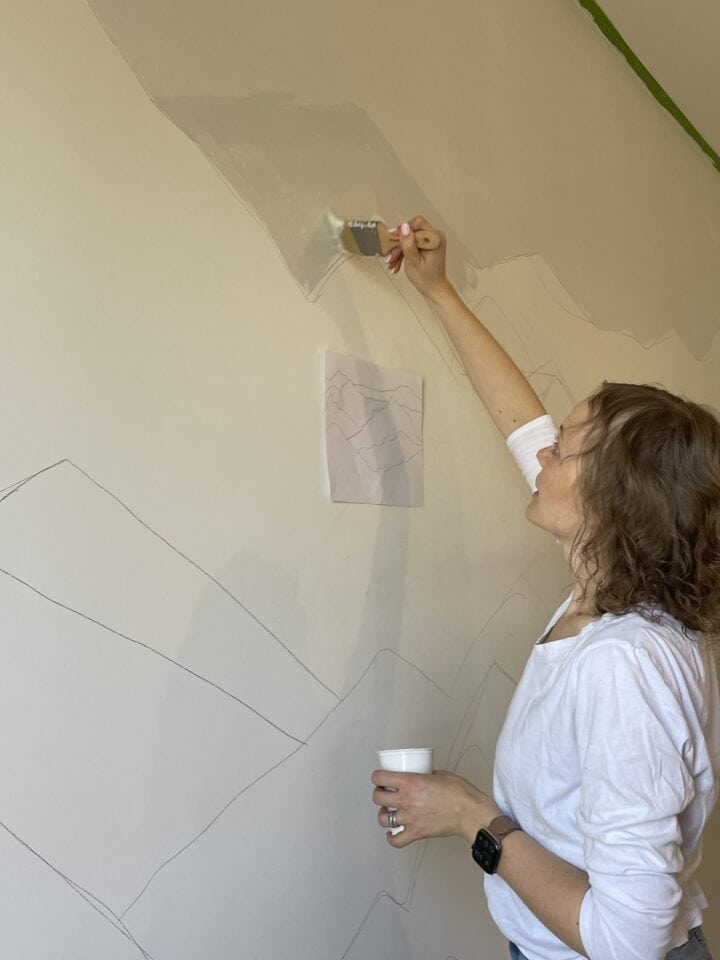 mountain mural tutorial