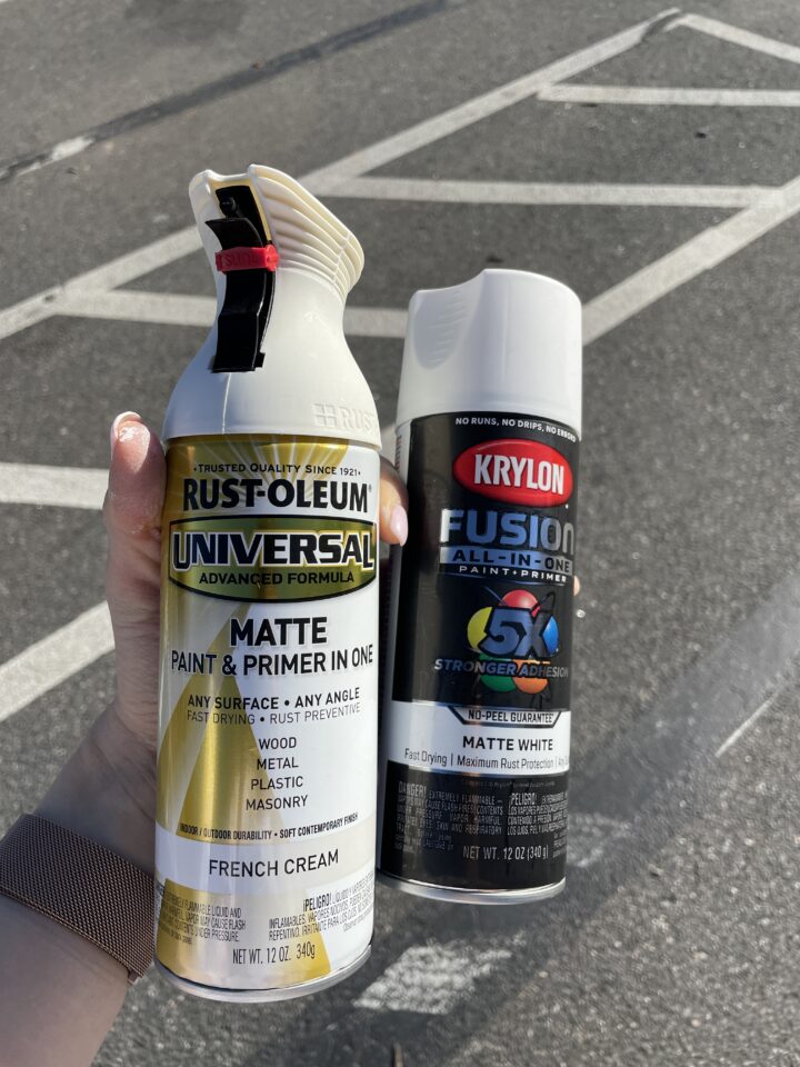 spray paint I used