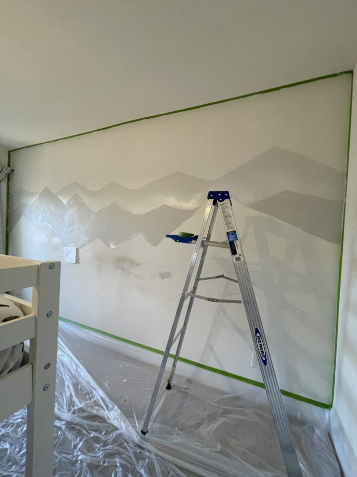 mountain mural tutorial
