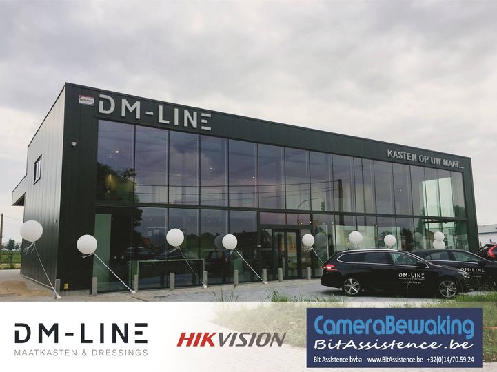 Logo van DM-Line, referentieproject camerabewaking BitAssistence in Waregem