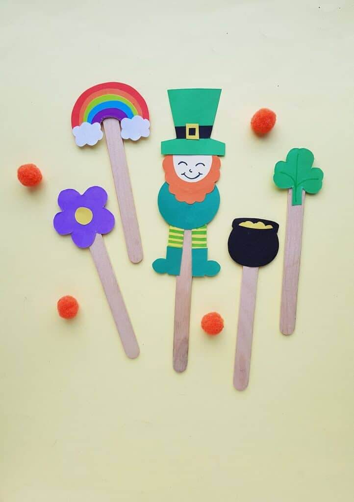 st patty's day puppets for kids