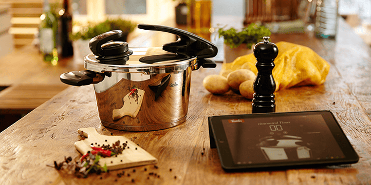 Auch Fissler bietet digitales Kochen mit dem vitacontrol-digital-System (Foto: Fissler)