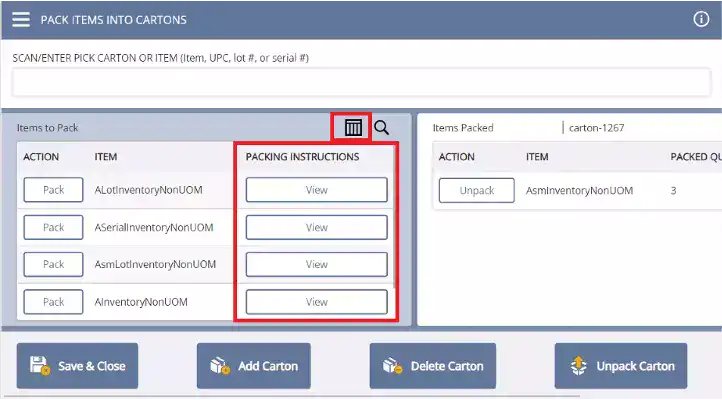 NetSuite-2022.1-Inventory-Pack-Items-into-cartons