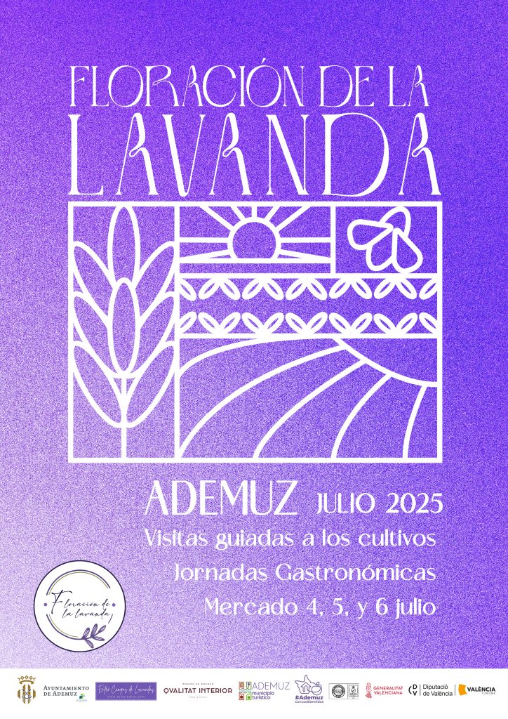 Cartel Floración lavanda 2025