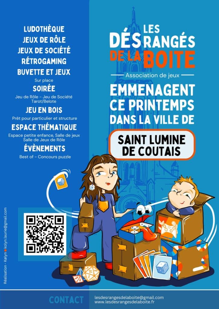 Nouvelle aventure luminoise : affiche du déménagement.