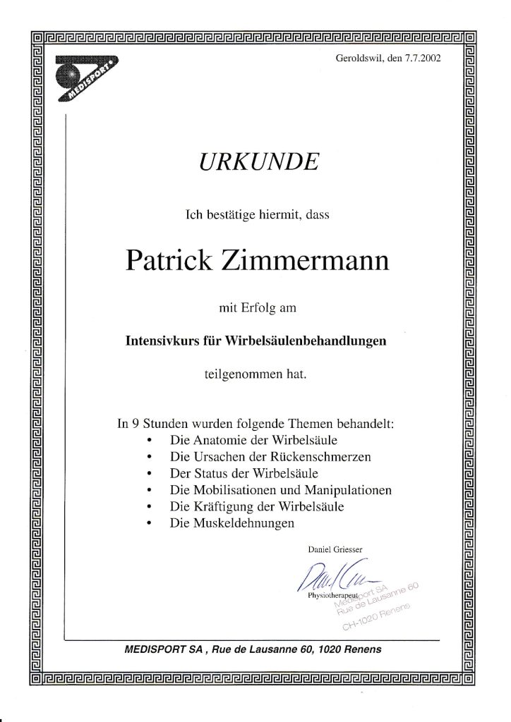 Urkunde WB