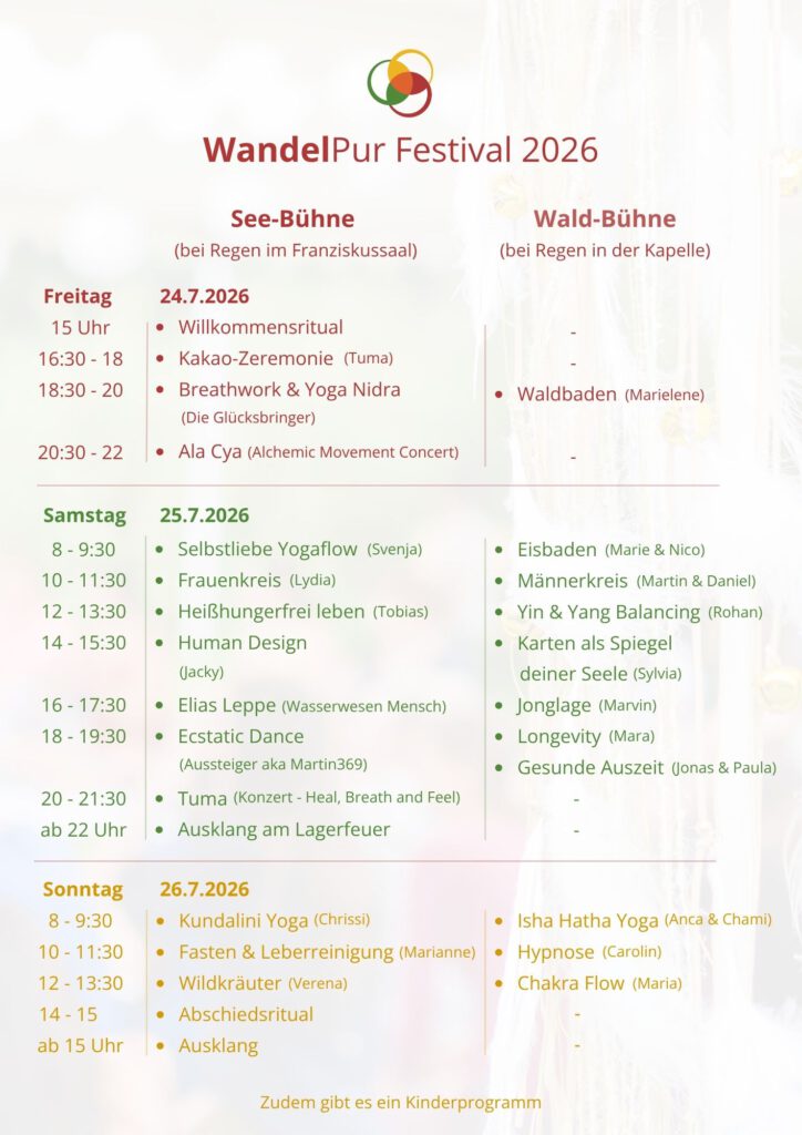 WandelPur Festival - Programm 2026