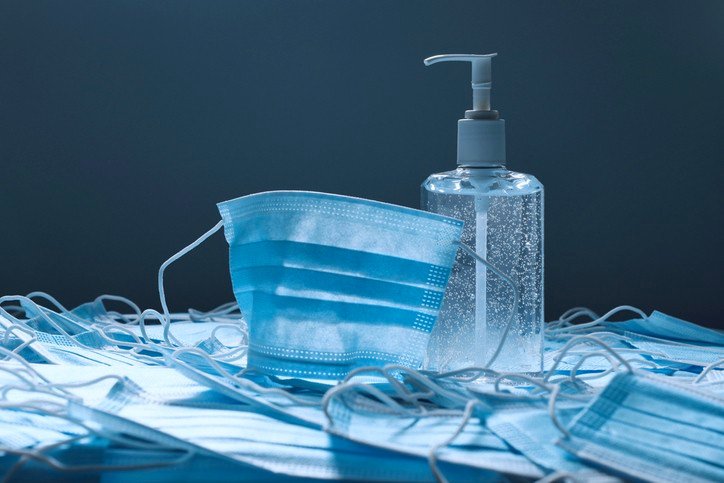 Hand sanitizer, mask, hygiene, cleanliness