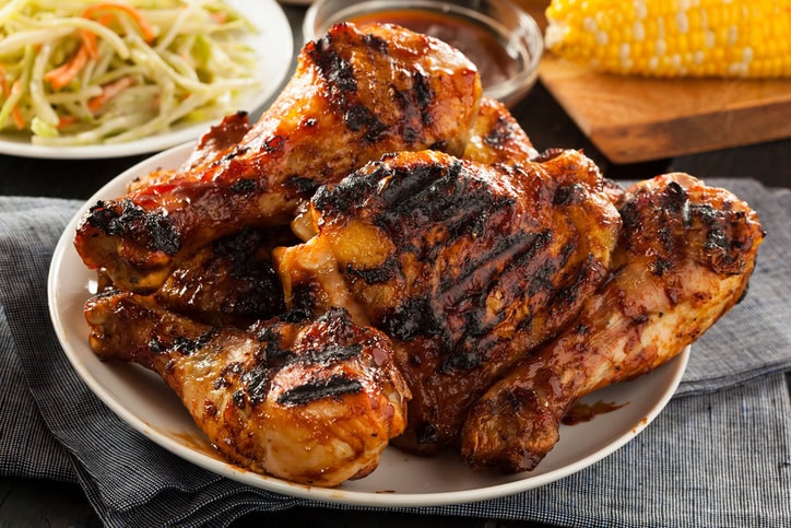 Homemade Grilled Barbecue Chicken