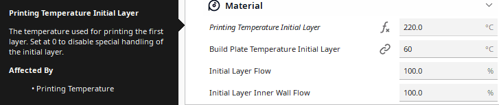 cura initial layer hotend temperature config