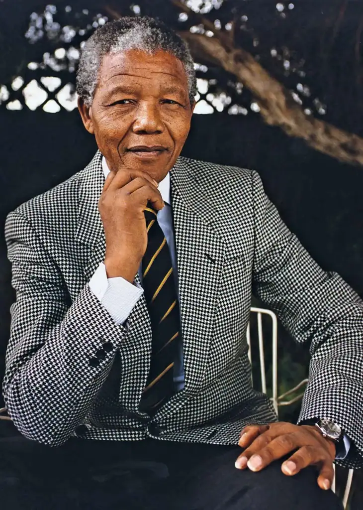 Historical Figures Photograph of Nelson Mandela, who defined freedom as living in a way that respects and enhances the freedom of others.
