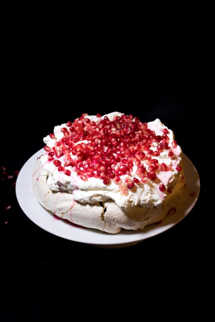 Pomegranate Pavlova