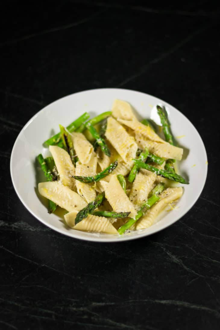 Asparagus and Lemon Garganelli