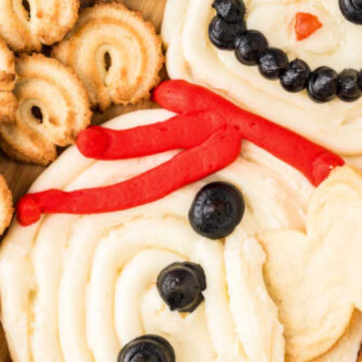 Snowman Buttercream Board