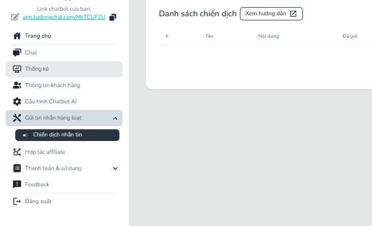 Hướng dẫn gửi tin nhắn hàng loạt trên Fanpage 4 Tạo chiến dịch nhắn tin hàng loạt trên Facebook
