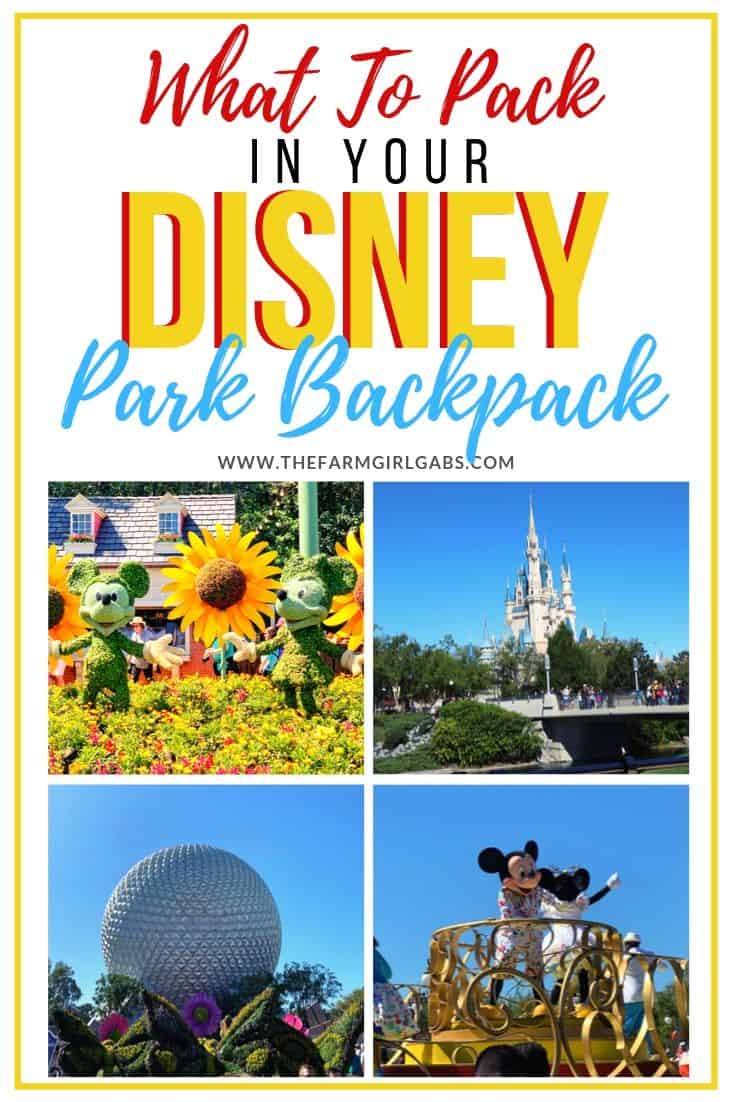 Tips and tricks on how to Pack The Perfect Walt Disney World Backpack. These helpful Disney Packing Tips will make your Disney family vacation less stressful and fun. #DisneyWorld #disneyhacks #disneypackingtips