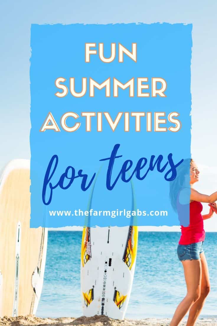 Keep your teenagers busy this summer with some creative activities. The Fun Summer Activities For Teens are great ways to keep them entertained all summer long. #teenagers #summeractivites #parentingteenagers #teenagers