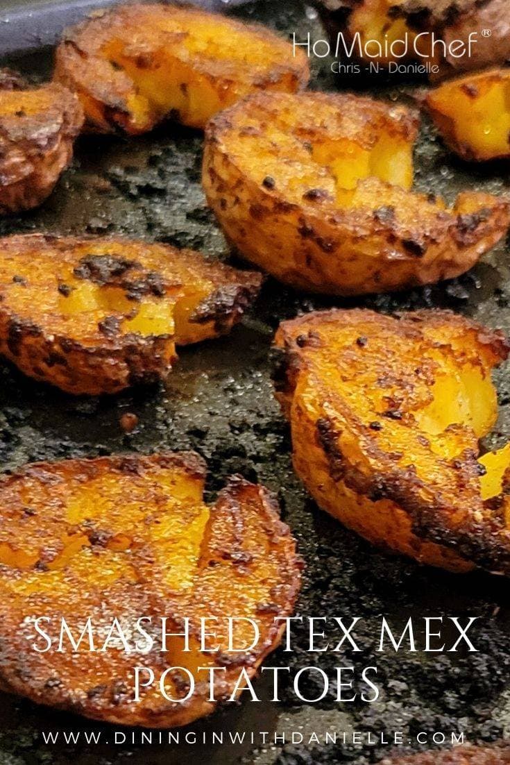 smashed potatoes - Dining in with Danielle
