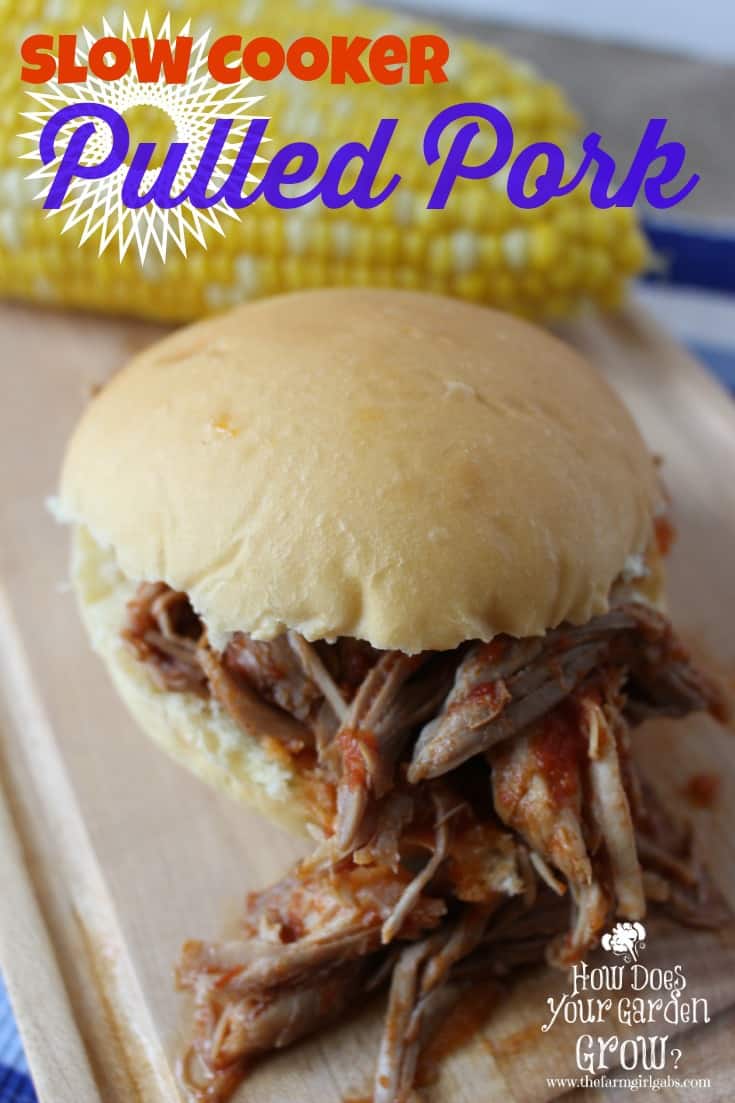 Slow Cooker Pulled Pork Sandwiches from How Does Your Garden Grow? ~ {www.thefarmgirlgabs.com}