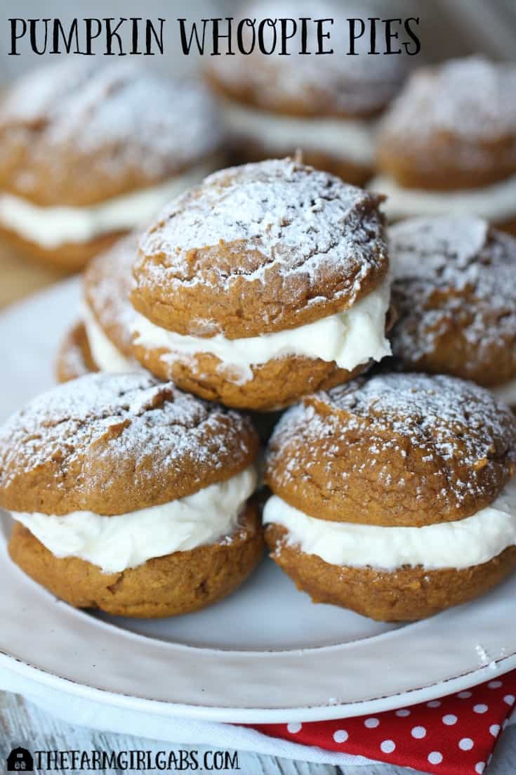 These moist and delicious Pumpkin Whoopie Pies with Cream Cheese Frosting, are the perfect dessert this holiday season! #ad #SendHallmark