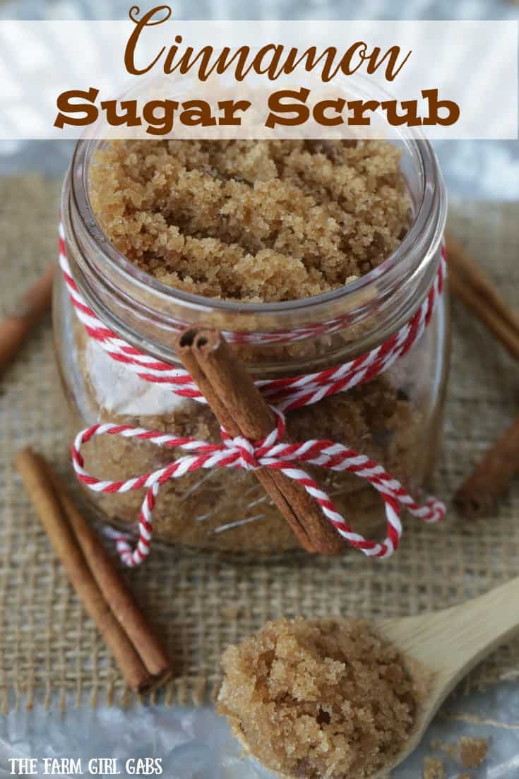 Give the gift of pampering this holiday with this easy DIY Cinnamon Sugar Scrub! This DIY scrub is made with simple pantry ingredients. Check out the tutorial on the blog. #sugarscrubs, #essentialoils #giftideas #masonjar #masonjargifts #ChrismtasGifts #beauty #fashion #scrubs #homemadegifts