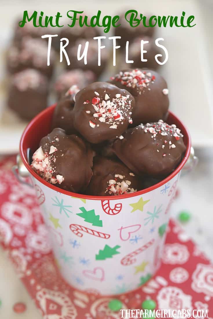 Fudge brownies and mint pair up to create these delicious Mint Fudge Brownie Truffles. This recipes is perfect for the holidays. #Ad #BakeInTheFun @Walmart