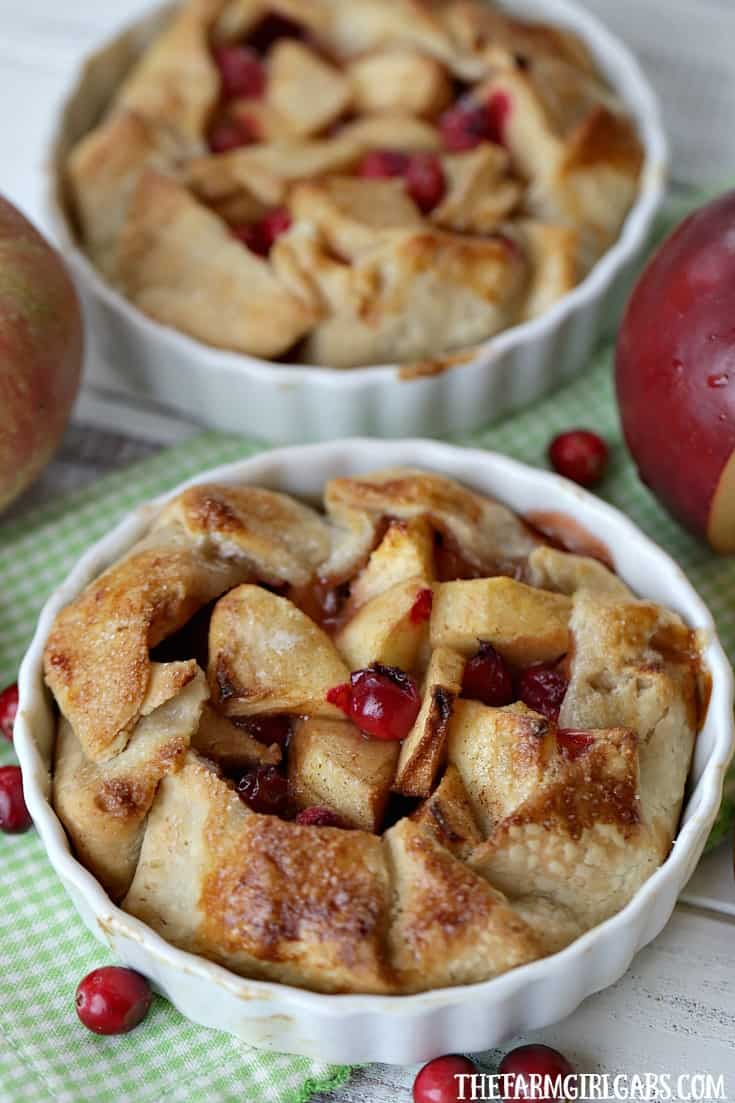 Sweet apples and tart cranberries collide to make these delicious Apple Cranberry Tarts. This is the perfect recipe for your fall celebration.