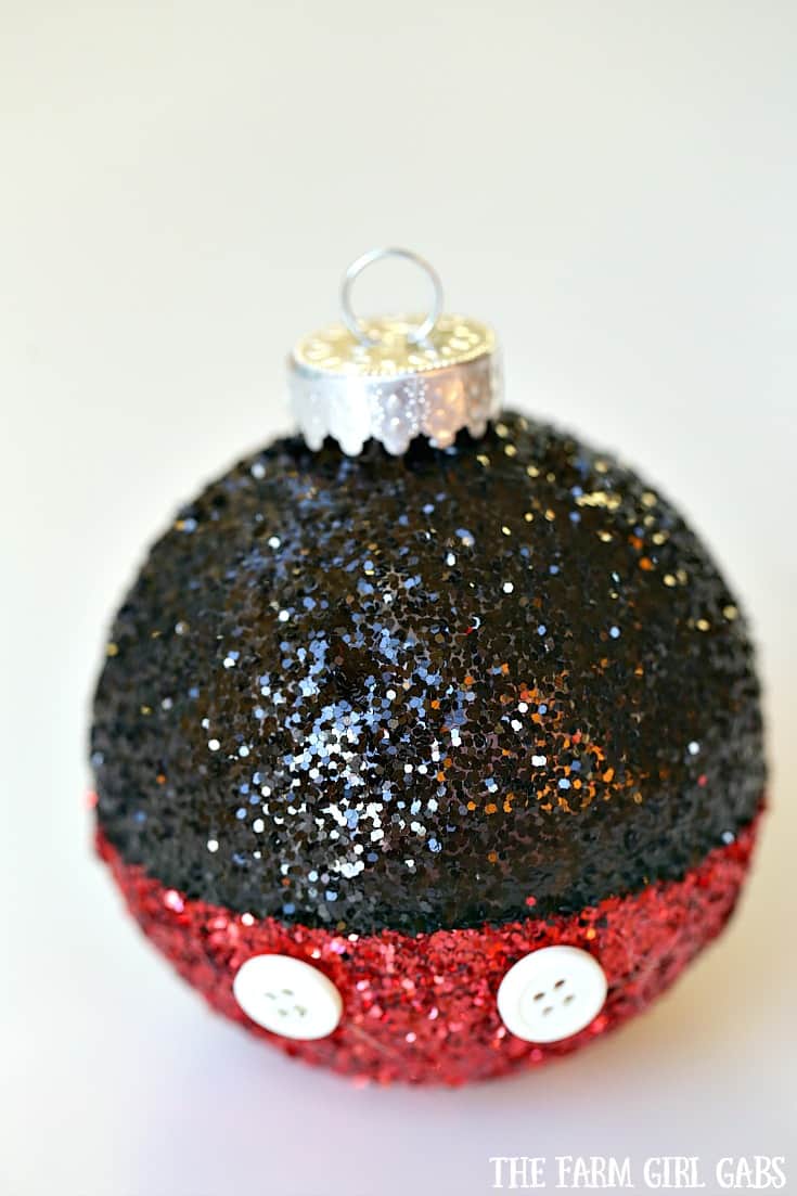 This Magical Mickey Mouse Glitter Ornament is the perfect DIY project for your Disney-inspired Christmas tree.