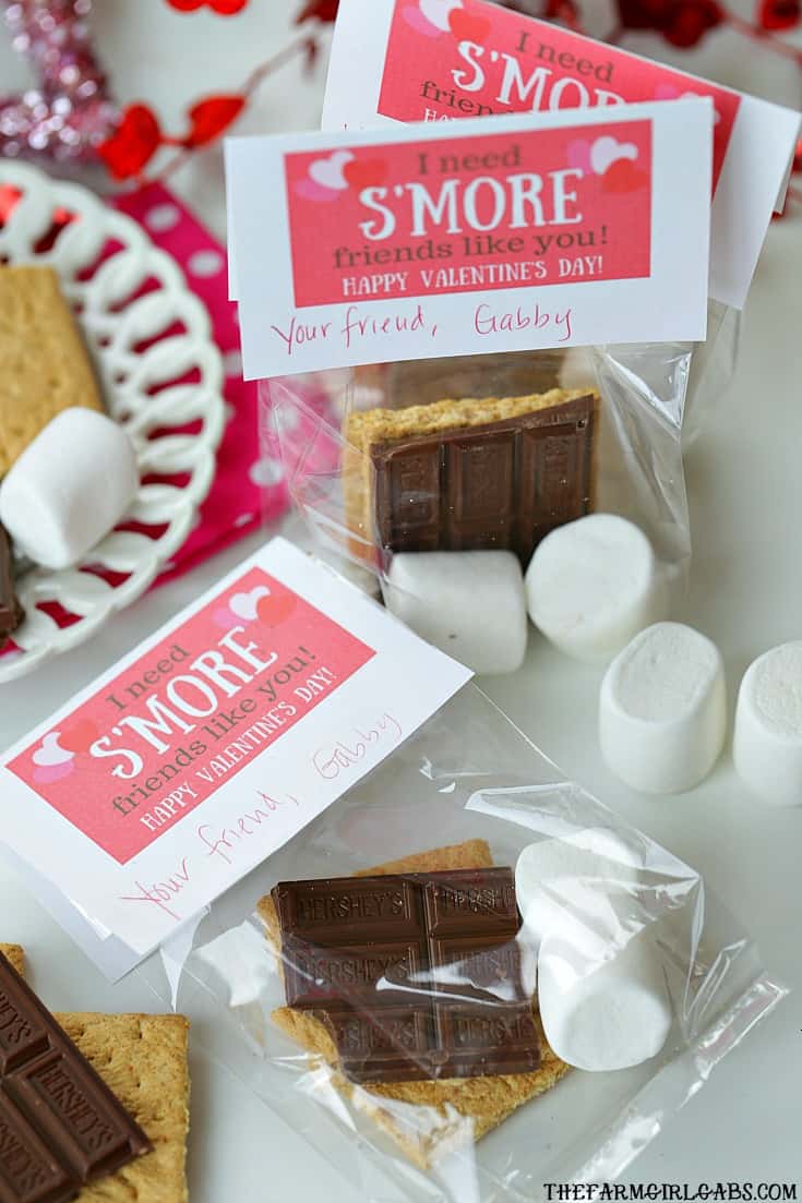 Share some campfire sweetness with your friends and create these cute S'Mores Valentine Treat Bags.